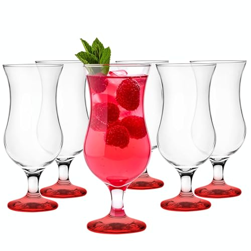 Glasmark Krosno Cocktail Set De 6 À Cocktail 420Ml Verre À Cocktail Gin Eau Rouge