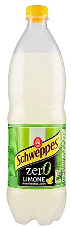 Schweppes, Bibita Gassata Limone Zero, Bottiglia da 1 L, Zero Zuccheri, Effervescenza Unica, Ideale per Cocktail e Aperitivi
