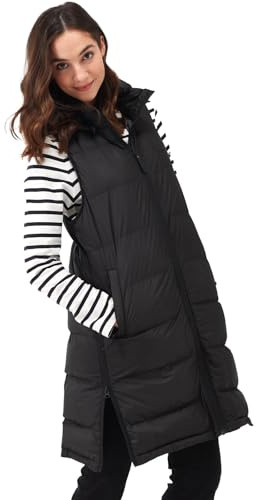 Regatta Ganella - Chaleco largo acolchado con capucha para mujer