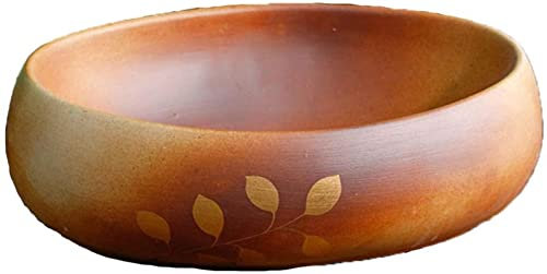 SONAXO Resin Washbasin, Natural Stone Oval Built-in Vintage Washbasin Sink Ceramic Container Hotel Splash-proof Washbasin for Bathroom