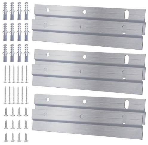 SPORWAY 3 paires de pinces en Z à suspendre : outil de suspension pour photos, crochets de suspension avec vis, crochets pour photos lourdes, crochets en Z pour cadre lourd, tête de lit, miroir rack