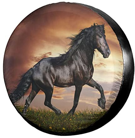 3D-Ersatzreifenabdeckung mit Pferdemotiv, staubdicht, passend für Anhänger, Wohnmobil, SUV und viele Fahrzeuge, 38,1 cm (15 Zoll)