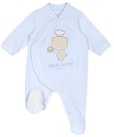 Chicco, Tutina Neonato in Calda e Morbida Ciniglia, con Comoda Apertura Frontale, Ideale per l'Inverno, Abbigliamento Bambino 0-24 Mesi, Designed in Italy