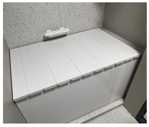 Cubierta para bandeja de baño con aislamiento escalable, tapa plegable de polipropileno para baño de leche y spa, 1 cm de grosor (160 x 75 x 1 cm)