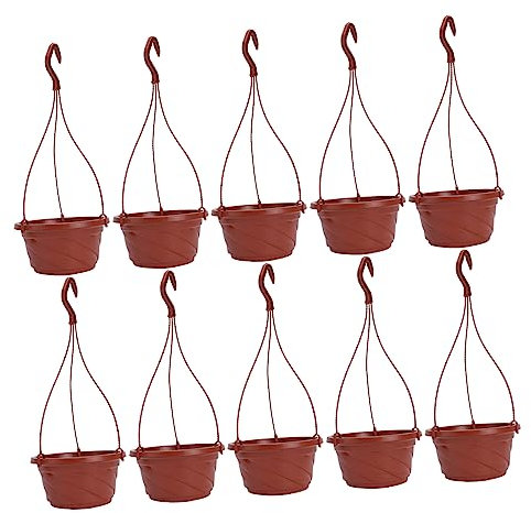 Mipcase 10juegos Macetas para Balcón Macetas De Plástico Sencillas De Colgantes para Plantas Colgantes Musgo