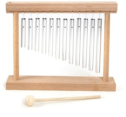 Safe Wooden Sound Chimes Toy With 12 Different Tones Sensory Development Instrument For Preschool Classroom Activity Wooden Musical Toy