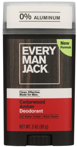 Every Man Jack Deodorant, cederträ, 88 g (3,0 oz) – Every Man Jack 1-pack (1 x)