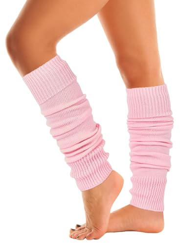 Mysocks benvärmare extra mjuk snygg tjusig vinter 80-talsfest dans neon långa benvärmare för kvinnor flickor damer