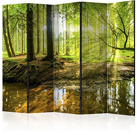 murando Decorative Room Divider Nature Forest 225x172 cm / 89x68