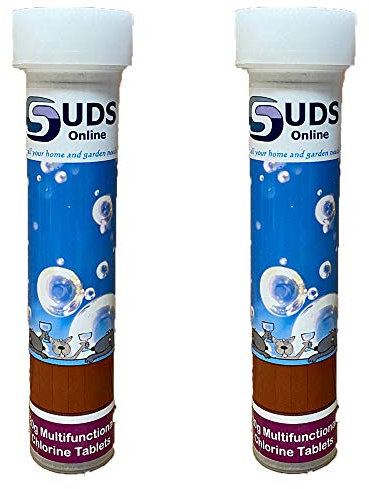 SUDS-ONLINE 20 x 20g Multifunction Chlorine Tablets Swimming Pool Hot Tub Spa