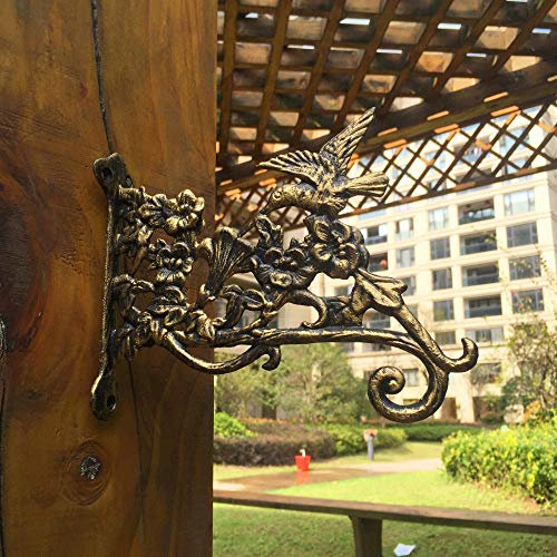 WLLLO Métal antique fonte ornements suspendus meubles ornements crochet latéral en fer forgé- # A