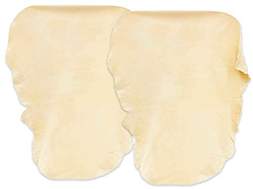 CARALL Piel de ciervo para coche, 50 x 40 cm (X2), piel de ciervo para coche, paños de secado de coche, esponja ante de gamuza, forma irregular