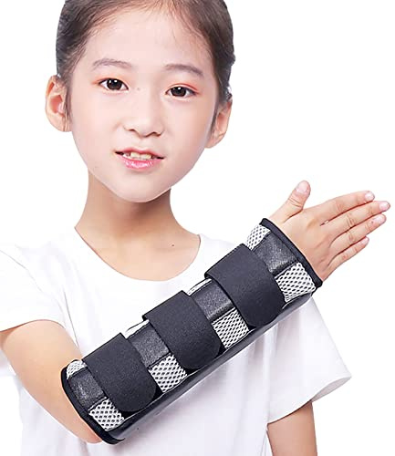 Férula de brazo para niños, férula estabilizadora de inmovilizador de codo/restricción de brazo, lesiones, soporte fijo de articulación de codo para niños y adultos, equipo de entrenamiento de rehabil