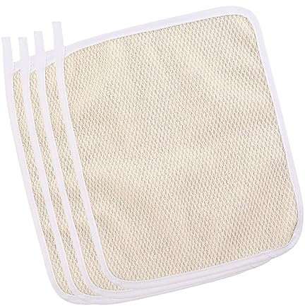 JIHUOO 4 Stück Gesichts- und Körperwaschhandtuch, Körperschönheit, Waschlappen, weiches Peeling, Badetuch, Hautmassagehandtuch, Gesichtsreinigungstuch für Zuhause