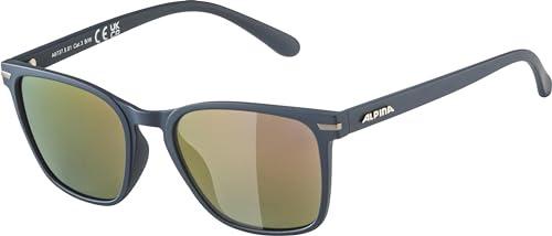 Alpina Yefe (POL) - Polarisierende Sonnenbrille für Damen und Herren, kontrastverstärkend, UV400 Schutz gegen Blendeffekte, Blue Matt