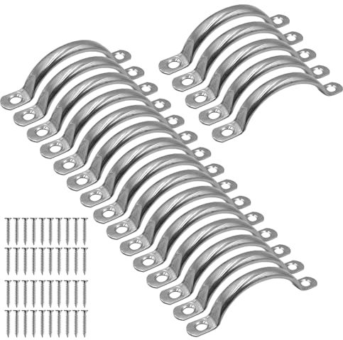 ONEBO 20 Pezzi Maniglie Acciaio Inox,Maniglie per Mobili da Cucina,Maniglie Armadio,Maniglie Cucina,per cucina, armadio, cassetto, bagno, camera da letto (argento)