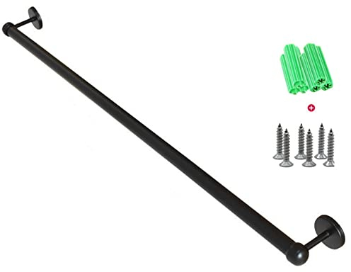 Towel Rail for Bathroom, Wall Mount Stainless Steel Hand Towel Holder Hanger Rail Organizer Rack Bar Bathroom Accessories,Black(SZ:60cm) (Color : Multi Colored, Size : 100cm)