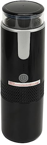 Hominas Macchina per Caffè Espresso Portatile 2 in 1 Macchina Caffè Elettrica con 1200 mAh Batteria Ricaricabile per Campeggio Viaggi, Compatibile con Le Cialde Americane K-Cup