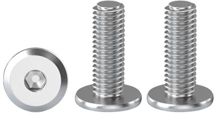 Drenky Hexagonal De Cabeza Plana, 20 Piezas Tornillos De Conexión Para Muebles M5 X 16 mm, Acero Inoxidable A2 V2A, Cabeza Hueca, Rosca Completa