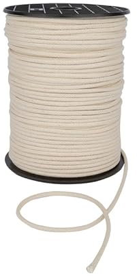 Natural Piping Cord Sewing, Cushions, Upholstery - Cushion 4mm, Seam Binding, Edging Trim, Sewing (Natural,10m) (PIPCRD_4mm_N_10m)