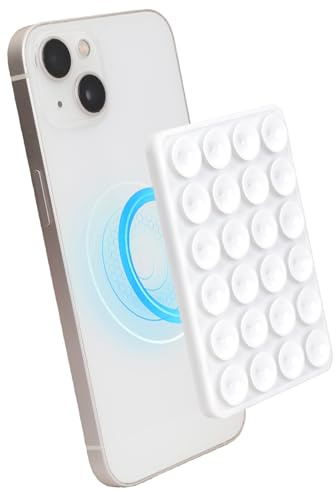 LuxStellar Magnetisk telefonhållare för MagSafe, stabil magnetisk telefonhållare, sugkoppshållare, universell telefonhållare för bil, kontor och hem