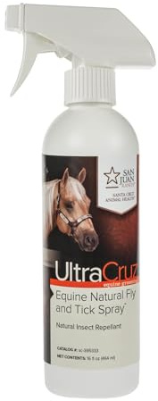UltraCruz Equine Natural - Aerosol para Moscas y garrapatas, 16 onzas