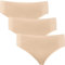 Schiesser Damen Slips, 3er Pack, 145425 (3XL / 46, Nude)
