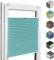 Home-Vision® Premium Plissee Faltrollo ohne Bohren mit Klemmfix (Türkis, B90cm x H150cm) Modern Klemmträger, Verdunklung, Blickdicht Sonnenschutz Jalousie für Fenster & Tür