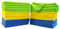 Polyte Microfibre Cleaning Cloth 30x40 cm, Blue, Green, Yellow (36)