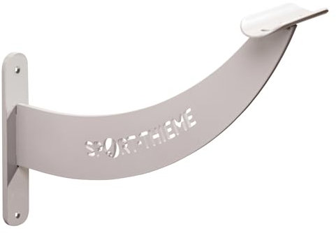 Sport-Thieme Ballettstangen-Wandhalter | Einzel- oder Doppelhalterung | Stabiler verzinkter Stahl | Einfachschnappverschluss | Wandmontage | Für Ballettstangen | 28 cm Tiefe