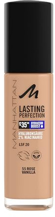 Manhattan Lasting Perfection 35 HR - Fond de teint liquide ultra longue durée - Rose vanille - Fb. 55