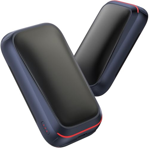 Gaiatop Magnetic Hand Warmers Rechargeable 2-Pack, Pocket Electric Hand Warmer Reusable, 3s Fast Heating, Fits in Gloves, Winter Sports Golf Accessories, Secret Santa Gifts for Men Women Dad