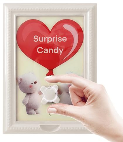 Cornice Per Foto Dispenser Di Caramelle, Supporto Per Macchina Da Gume, Cuore Di Natale, Decorazione Della Casa Con Per Dessert, Cioccolato, Tavolo Da Spuntino, Cucina, Ufficio, Finestra