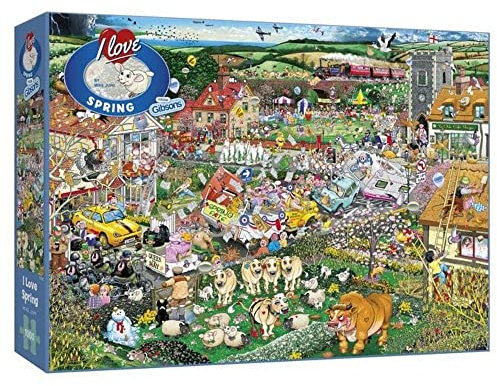 I Love Spring 1000 Piece Jigsaw Puzzle | Mike Jupp | Sustainable Puzzle for Adults | Premium 100% Recycled Board | Great Gift for Adults | Gibsons Games