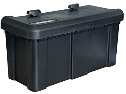 Deichselbox mit 2 Schlösser, Werkzeugkasten für Anhänger Staukiste 23 ltr Anhängerbox, Daken B23-2
