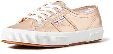 Superga Women's 2750-cotmetu Low Top Sneakers, Gold Rose Gold, 4.5 UK