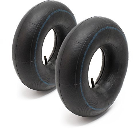 Wiltec 2x Standard Schlauch für Reifen Größe 4.00-8, bis 160 kg Traglast, mit geradem Ventil TR13 für Schubkarren, Sackkarren und E-Scooter