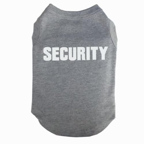 Rdc husdjur säkerhet hundtröja, T-shirts valp sommarkläder, hund tank top väst för liten hund, medium hund & katt (XXL, grå)