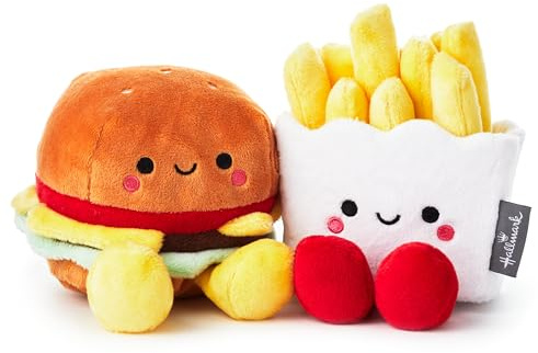 Hallmark Better Together Magnetic Plush (Hamburger and Fries) 5 Stuffed Toys, Easter Gifts for Kids