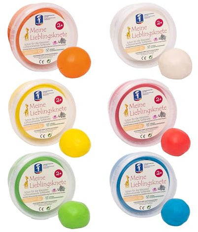 Feuchtmann MEINE LIEBLINGSKNETE Edu Edition 500g Kinderknete Überraschung, glutenfreie Spielknete vegan, ungiftige Knete, Modelliermasse lufttrocknend