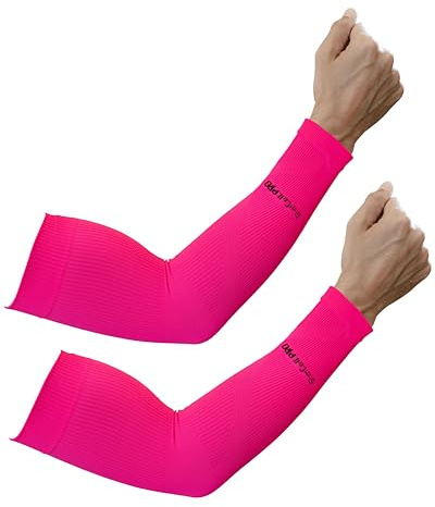 SLIMCELL Gambetti Manicotti Braccia Anti UV UPF 50+ - Manicotti Pallavolo Sportivi, Fascia Braccio Padel a Compressione, Running, Tennis, Arm Sleeve Gaming, Ciclismo, Volley, Golf - Made in Italy