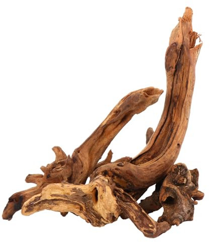 Kisangel 3pcs Aquarium Stumpf Ornamente Mini Fisch Tank Log Stumpf Natürliche Fisch Tank Schmuck Familie