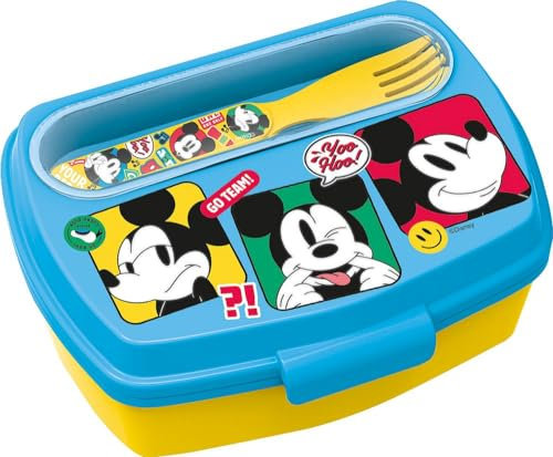 TataWay in viaggio si cresce SANDWICHBOX +BESTECK MOD.LUSTIGER MICKEY