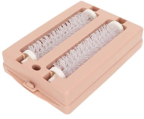 NOENNULL Teppichkehrmaschine, Manuelle Teppichkehrmaschine, Teppichbürste, Doppelrolle, Zum Entfernen von Schmutz, Tischkehrmaschine, Reinigungsbürste Desktop, Bett, Sofa