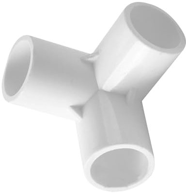 T-Stück PVC-Fittings – PVC-Rohrverschraubungen, 3-Wege-Rohrverschraubung, PVC-Eckbeschläge, 3-4-5-Wege-PVC-Armaturen, Rohrverschraubungen, Adapter für PVC-Regale, Gewächshaus-Rohrverschraubungen