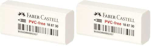 Faber-Castell Miscellaneous Eraser PVC-Free (Pack of 2)