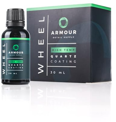 Armour Detail Supply – hjulbeläggning – högtemperaturbeständig kvartsbeläggning för alla hjultyper och ytbehandlingar – enkel applikation; 1 års skydd – 30 ml