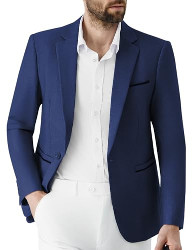 Autsel Blazer Homme Un Bouton Veste de Costume Slim Fit Veston Élégant | Casual, Mariage, Business, Soirée, Formal, Tuxedo, Dinner Suit, Dress Set, Clothing, Outerwear