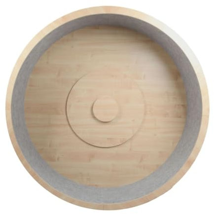 Elmato Katzenlaufrad Rocky Wand-Modell, 140 cm Natur/grau meliert