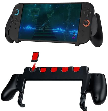 Mcbazel Konsolhandtag för NS Switch 2 med Platser för 5 NS Switch 2 Spel